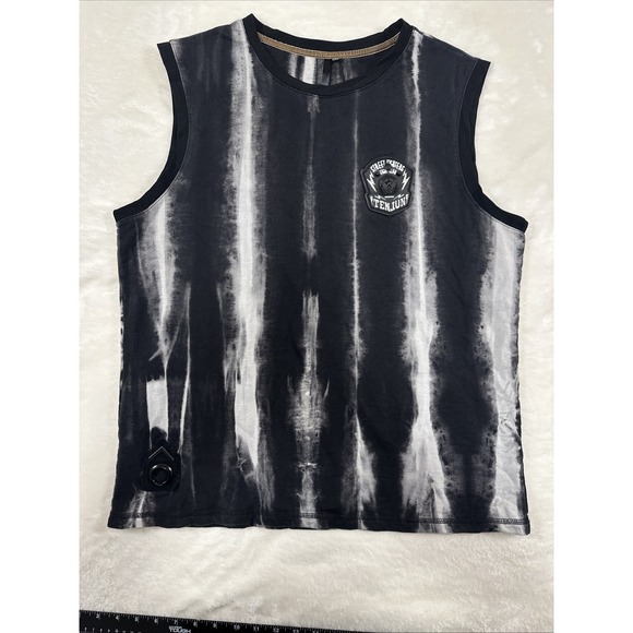 TenJun Street Fighters Tie Dye Muscle Tank Men's 2XL Rare Punk Grunge Festival - Picture 9 of 11